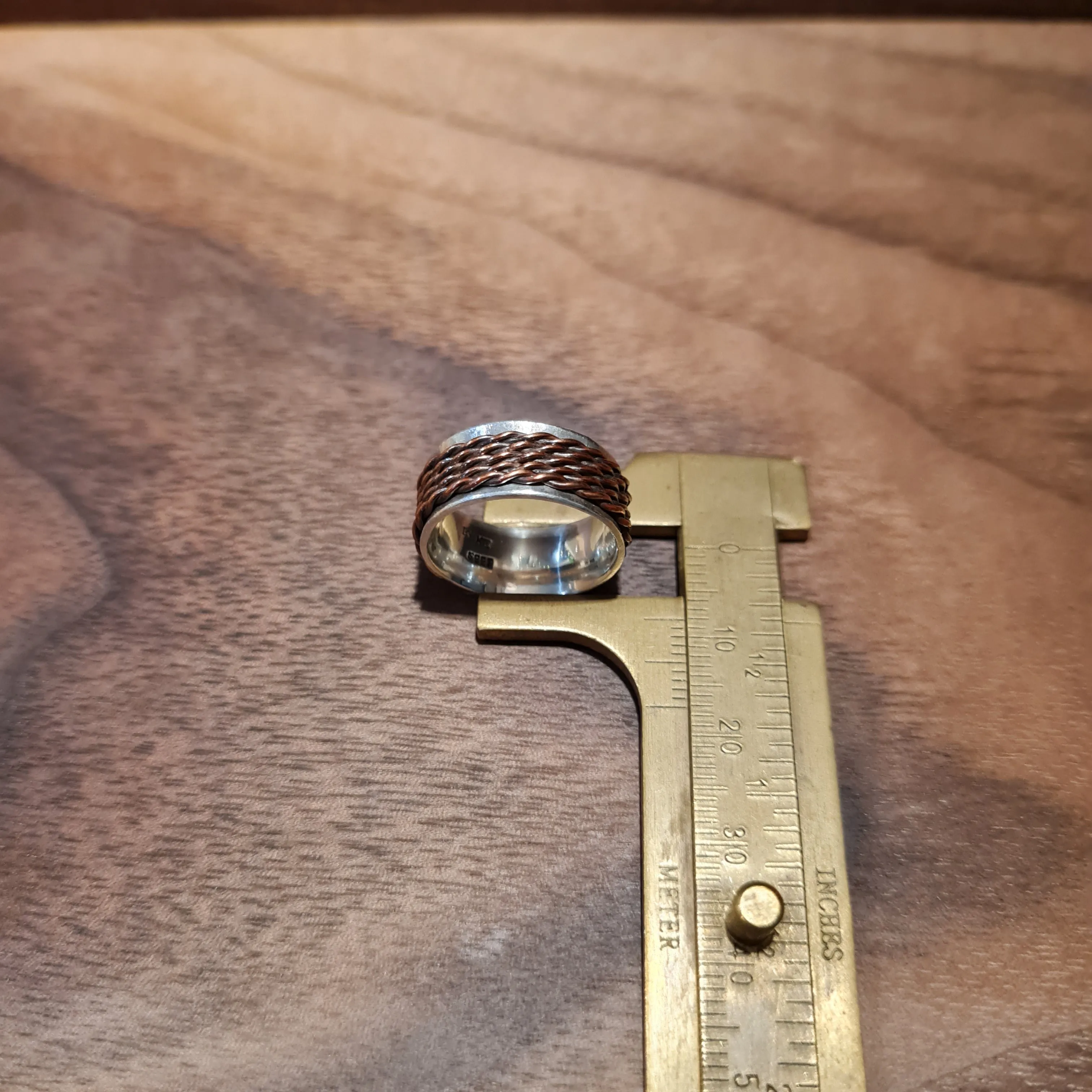 Silver & Copper Ring (Wide)