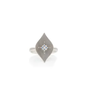 Silver Nights Aquamarine Ring