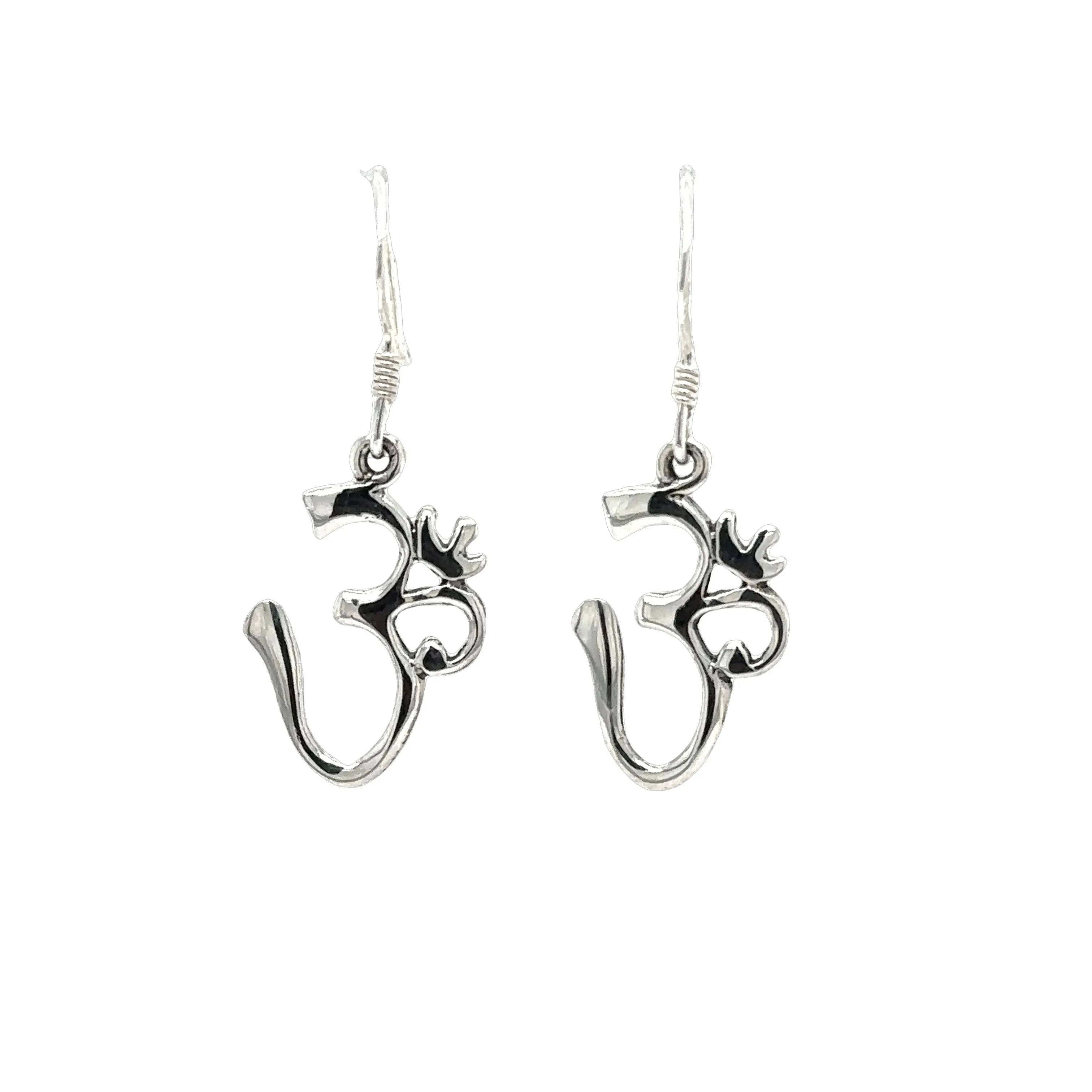 Simple Om Earrings