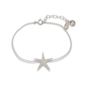 Small starfish - charm bracelet - silver 925