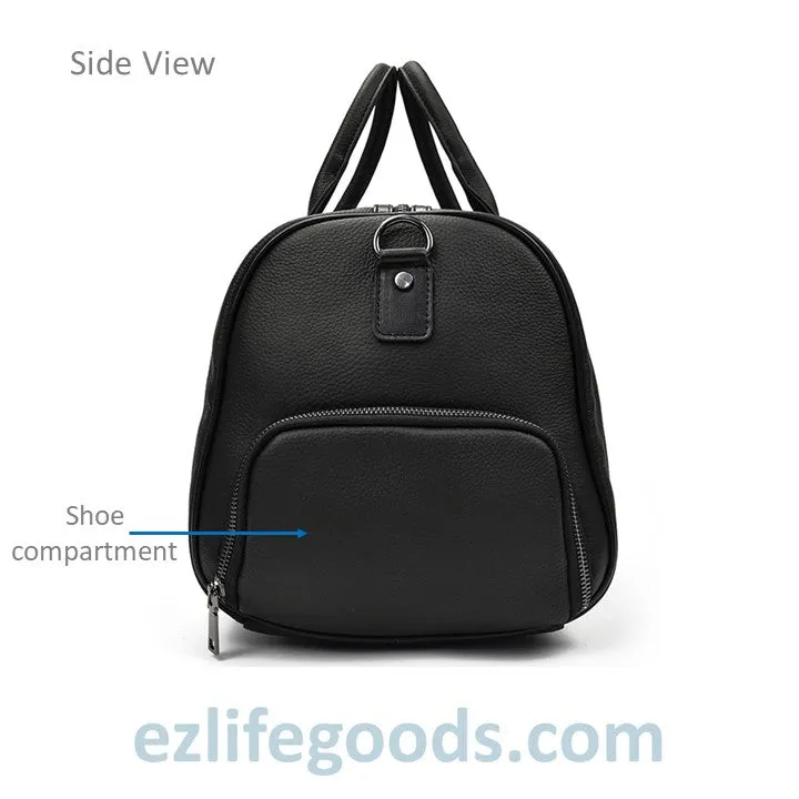 Soft Genuine Cowhide Leather Travel Bag 45 cm