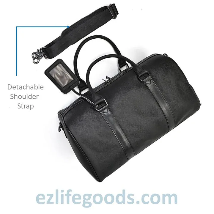 Soft Genuine Cowhide Leather Travel Bag 45 cm