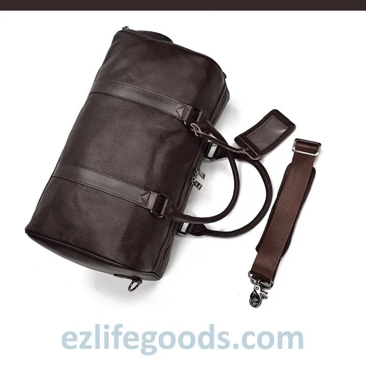 Soft Genuine Cowhide Leather Travel Bag 45 cm