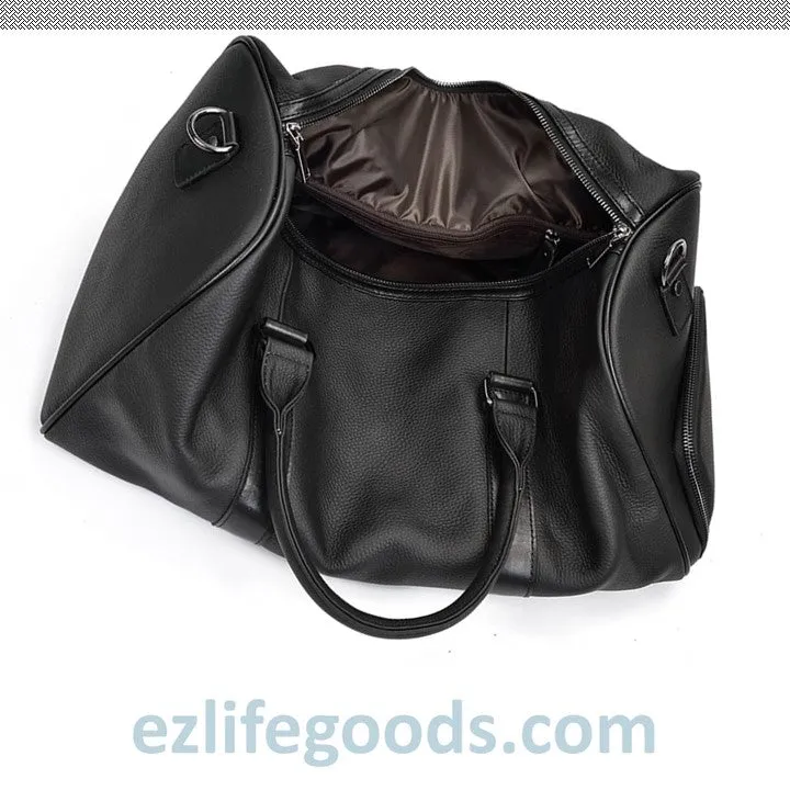 Soft Genuine Cowhide Leather Travel Bag 45 cm