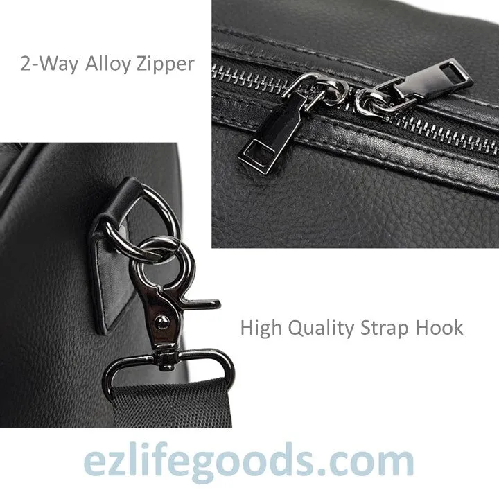 Soft Genuine Cowhide Leather Travel Bag 45 cm