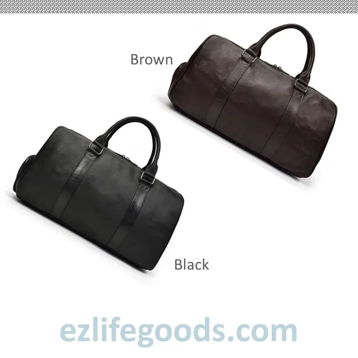 Soft Genuine Cowhide Leather Travel Bag 45 cm