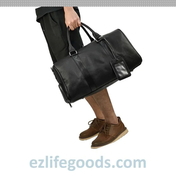 Soft Genuine Cowhide Leather Travel Bag 45 cm