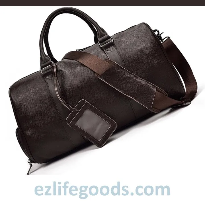 Soft Genuine Cowhide Leather Travel Bag 45 cm