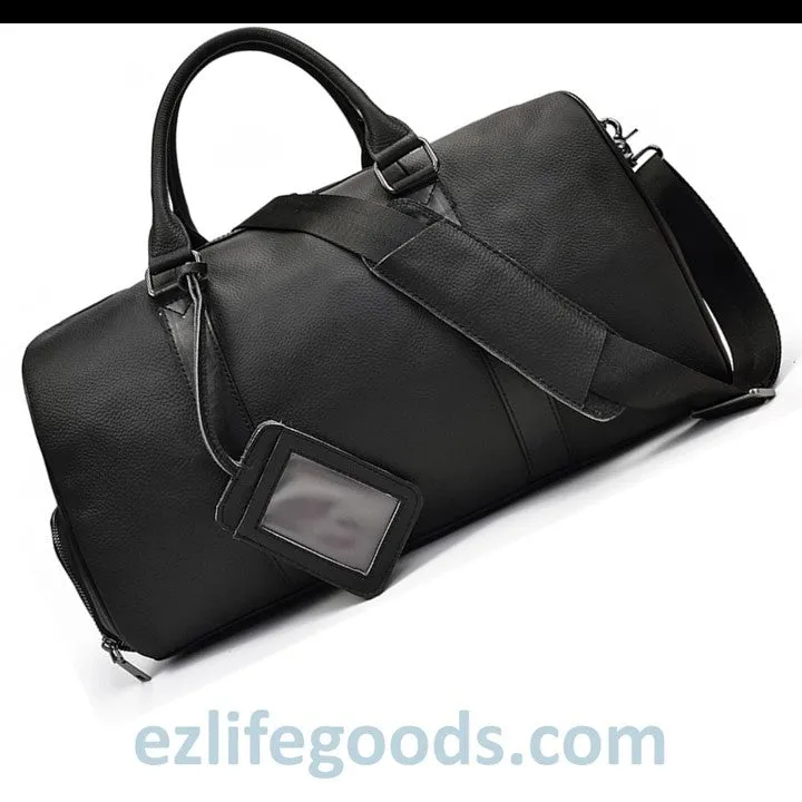 Soft Genuine Cowhide Leather Travel Bag 45 cm