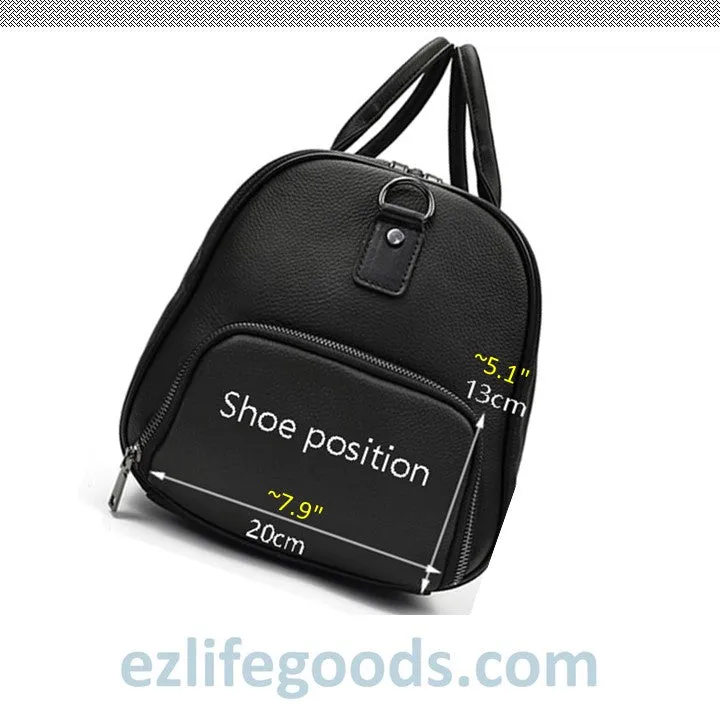 Soft Genuine Cowhide Leather Travel Bag 45 cm