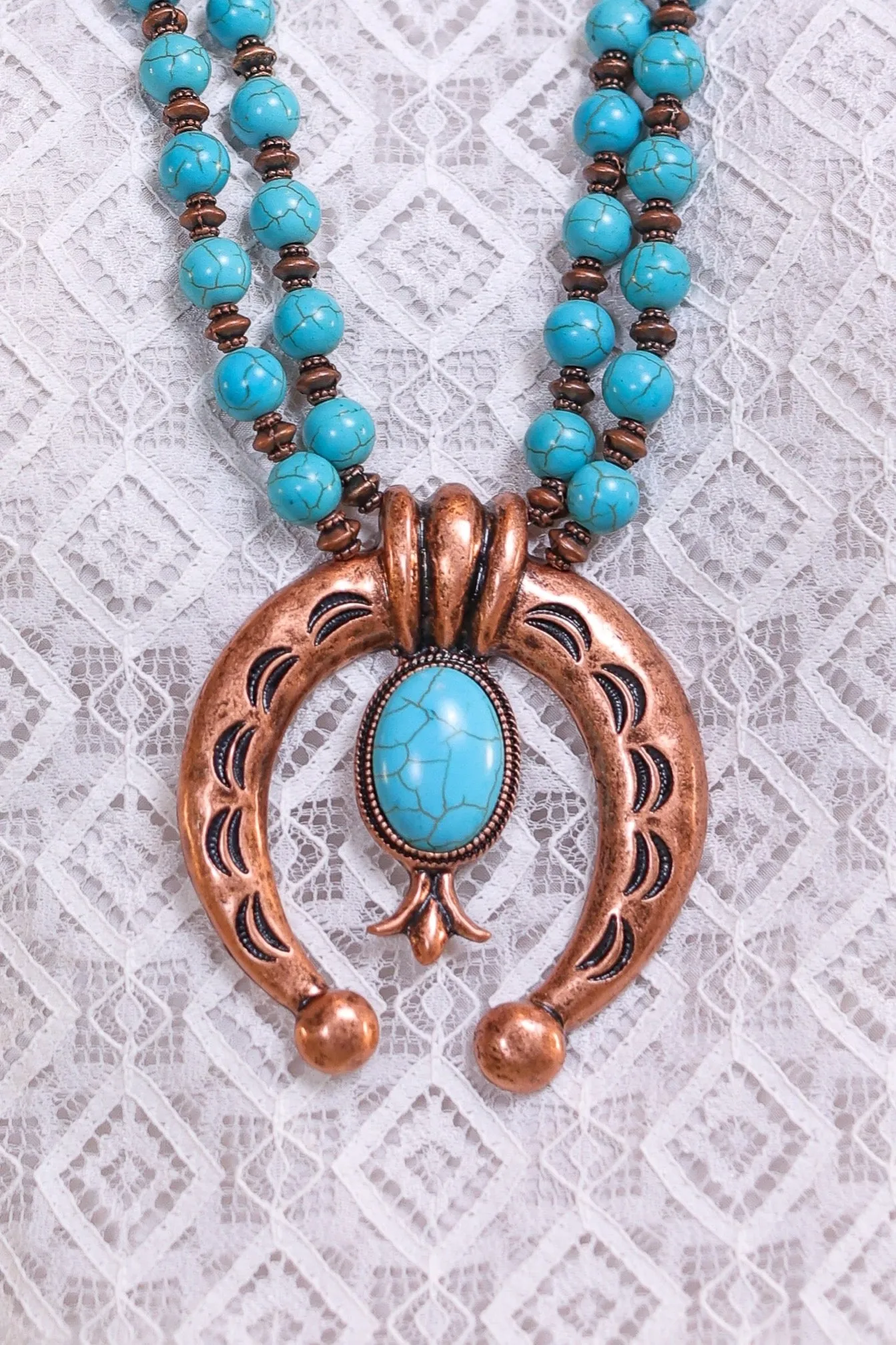 Squash Blossom Horseshoe Flower Necklaces Southern Western Vintage Statement Pieces