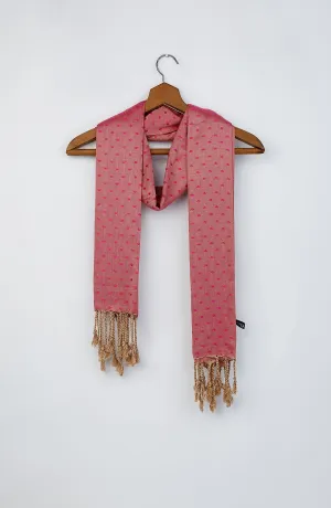 Stitched 1 Piece Dyed Cotton Scarf (NA-D-PL-23-037 RED)
