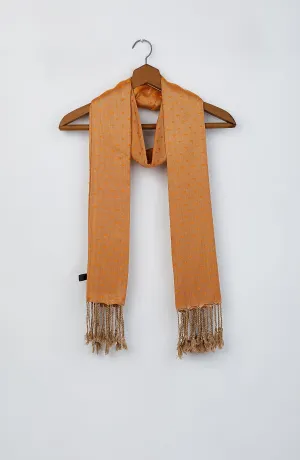 Stitched 1 Piece Dyed Cotton Scarf (NA-D-PL-23-039 PEACH)