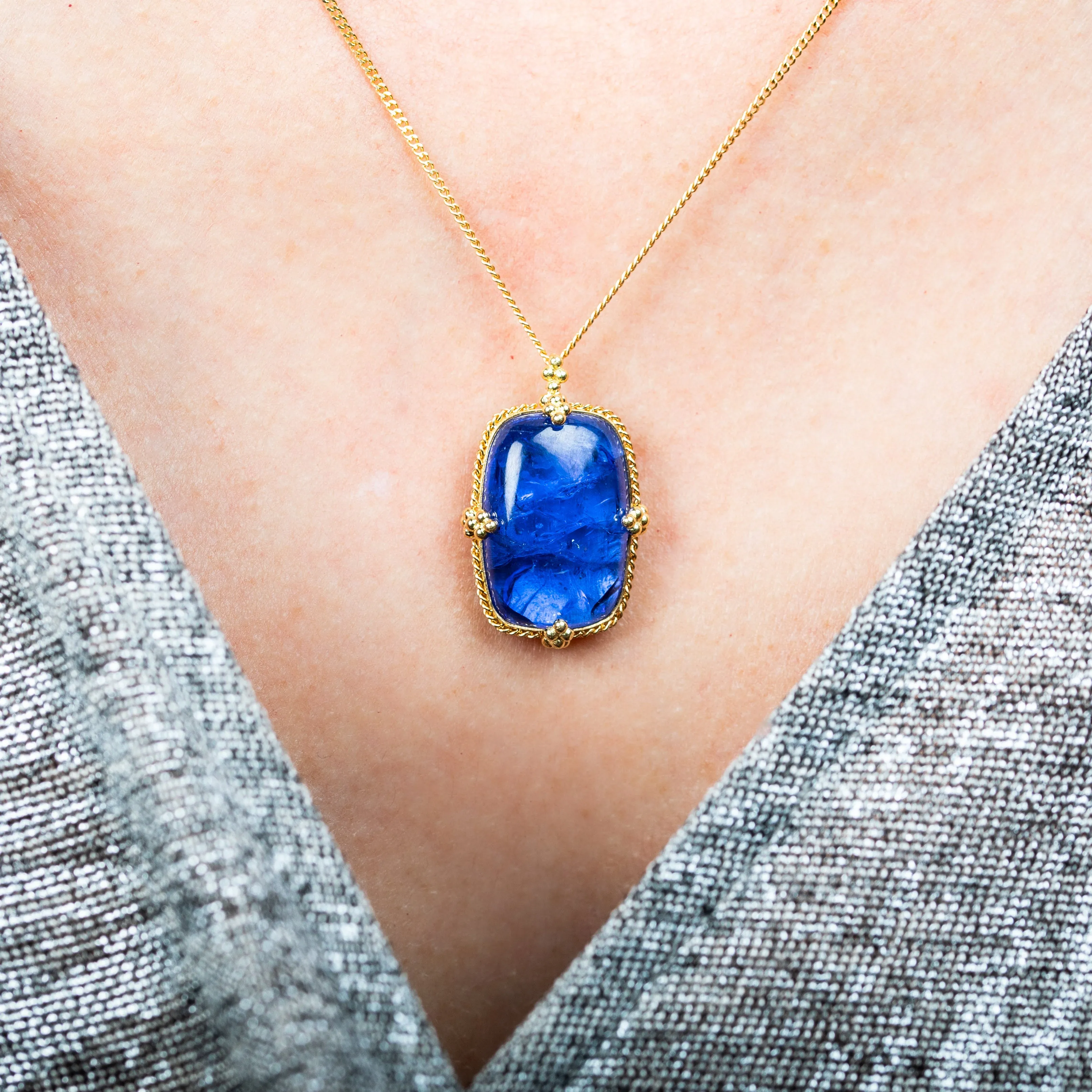 Tanzanite Statement Necklace