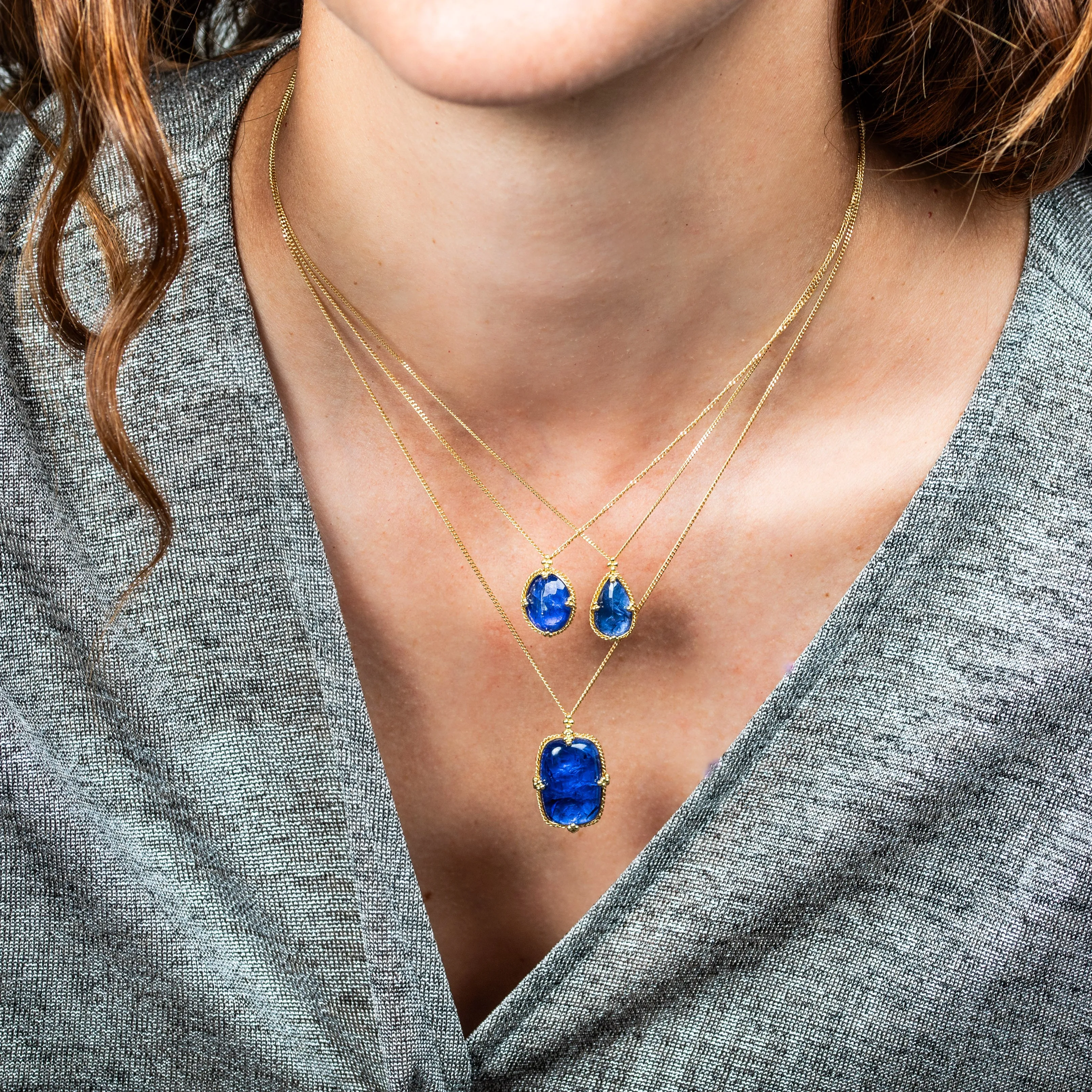 Tanzanite Statement Necklace