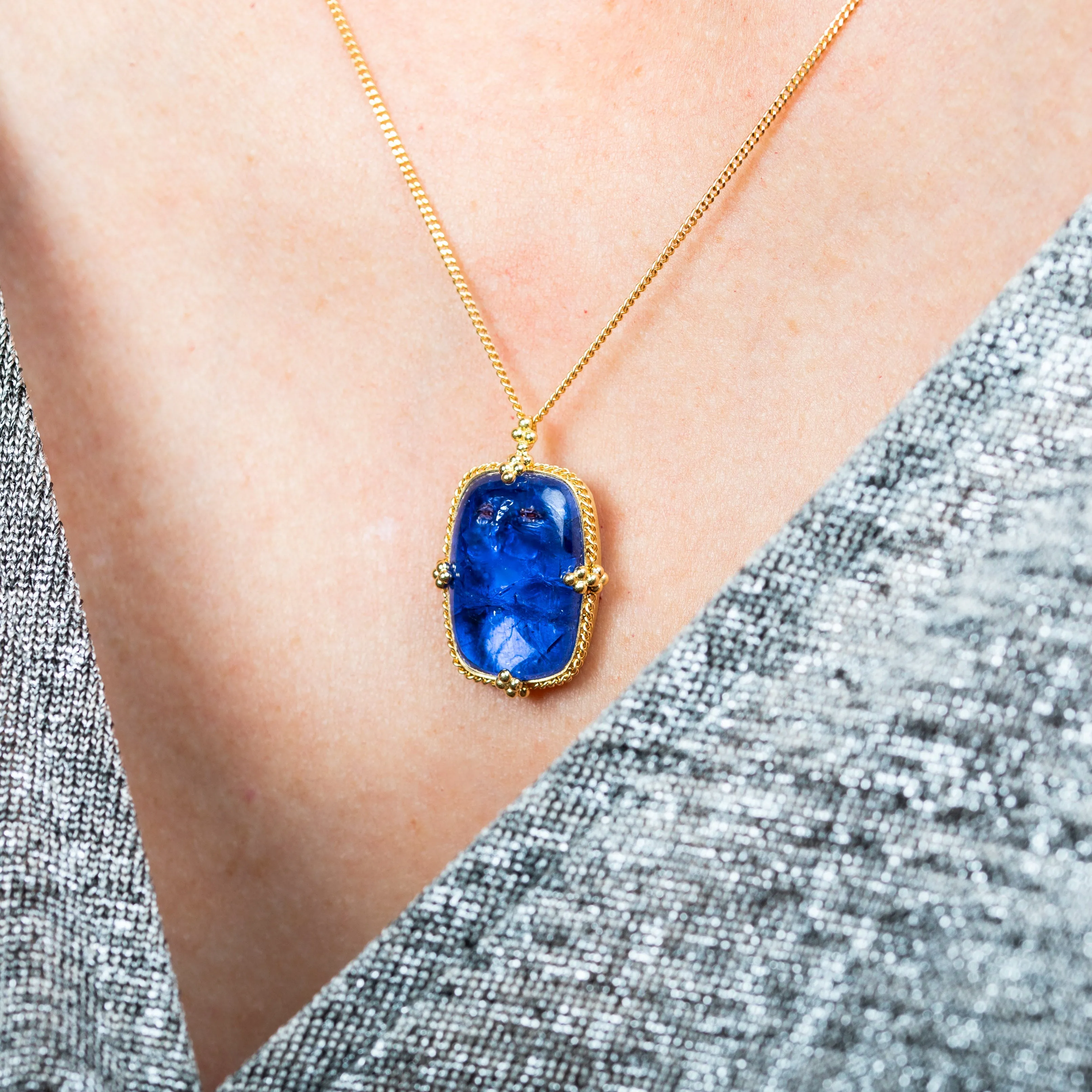 Tanzanite Statement Necklace