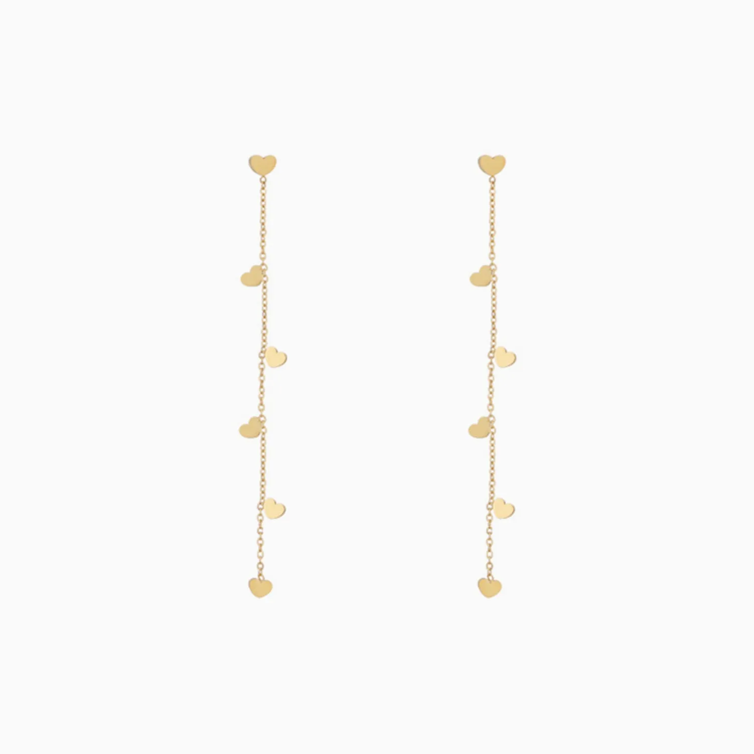 Tiny Heart Dangle Earrings