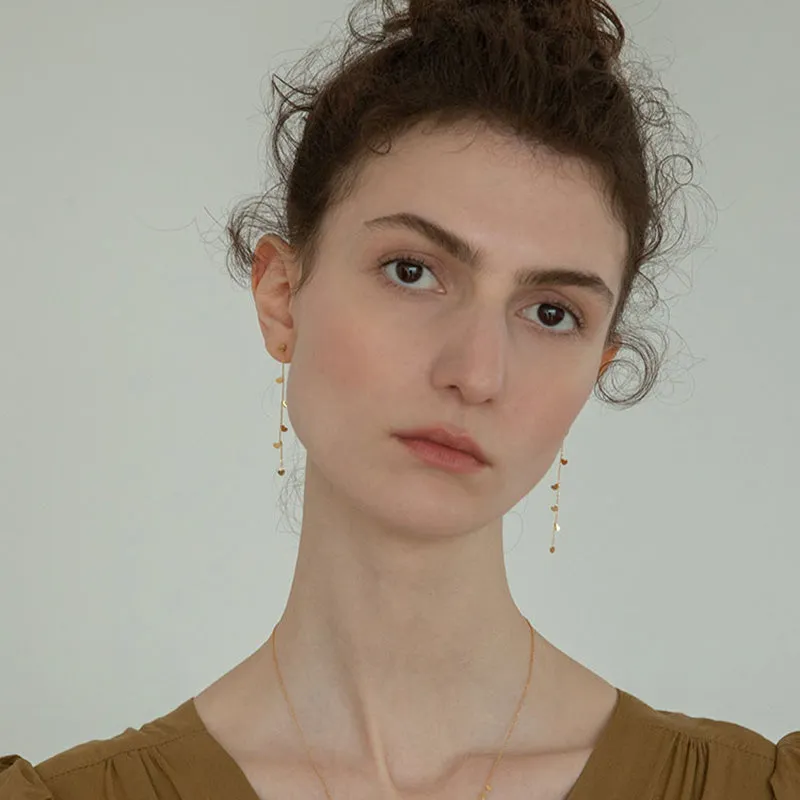 Tiny Heart Dangle Earrings