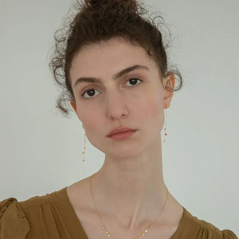 Tiny Heart Dangle Earrings