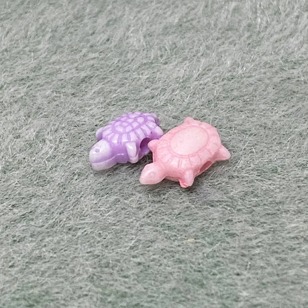 Tiny Turtle Beads (100) - Mixed