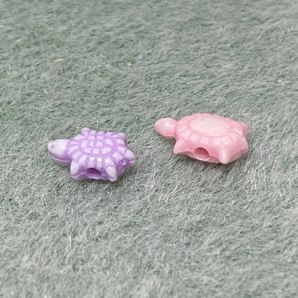 Tiny Turtle Beads (100) - Mixed