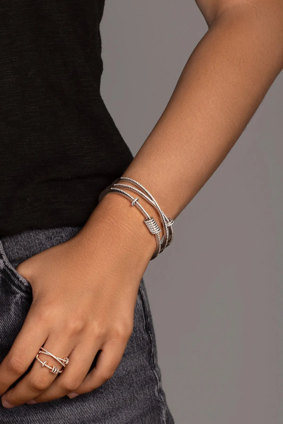 Triple Cuff with Sliding Rings