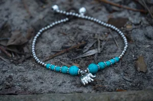 Turquoise Elephant Protection Bracelet