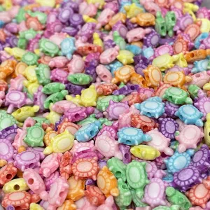 Turtle 10mm Beads (100) - Mixed