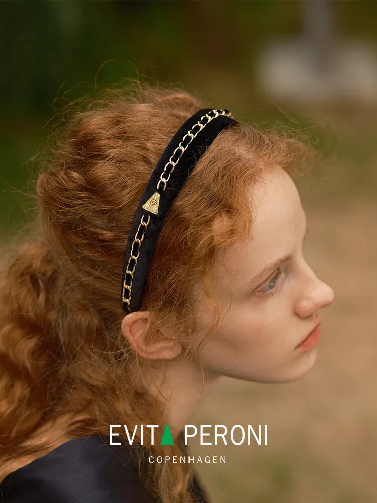 Victoria Metal Chain Padded Headband