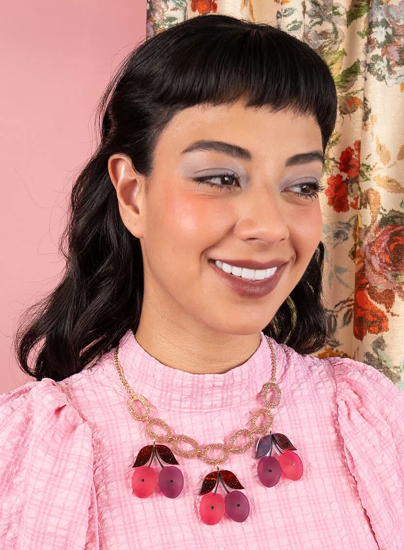 Victoria Plum Statement Necklace