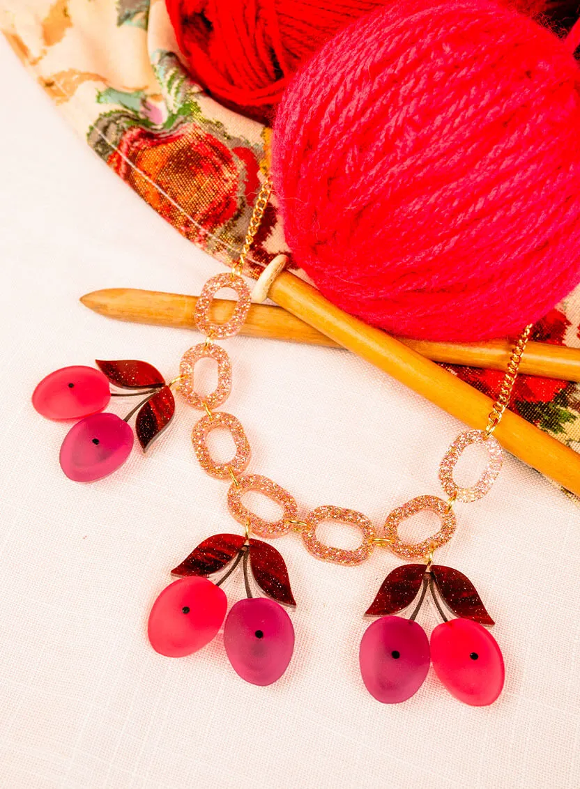 Victoria Plum Statement Necklace