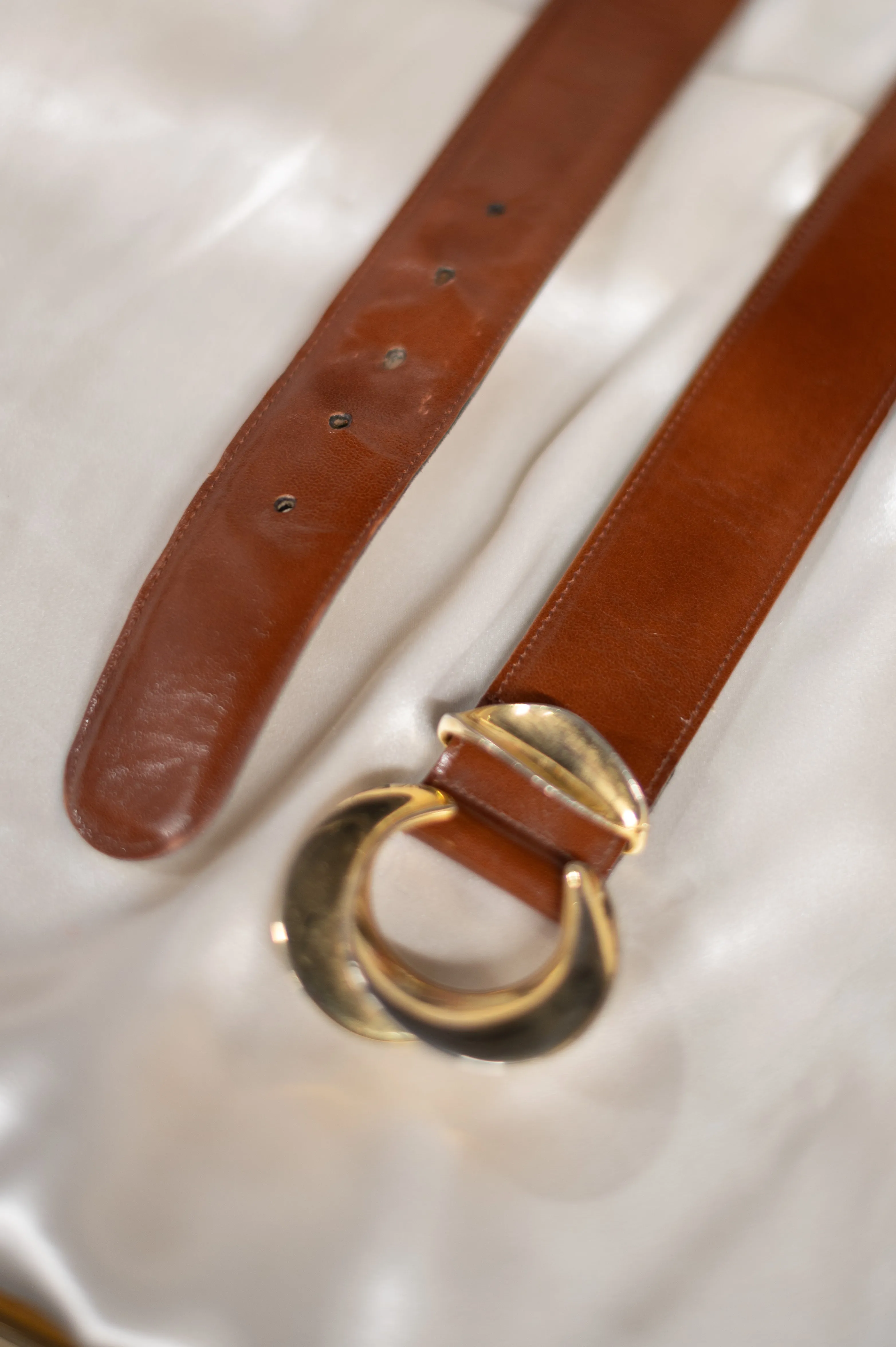 Vintage 80s Brown Belt