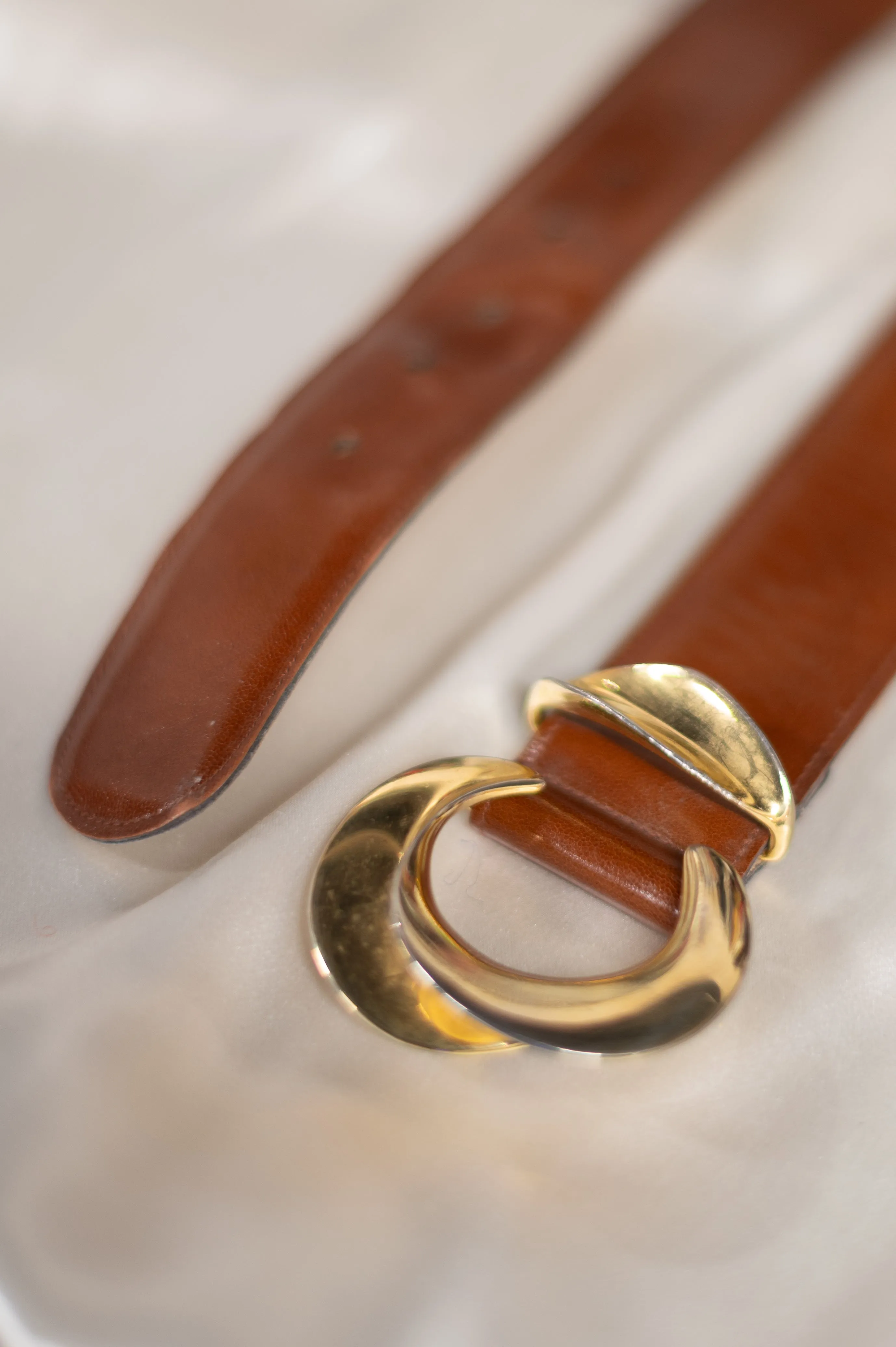 Vintage 80s Brown Belt