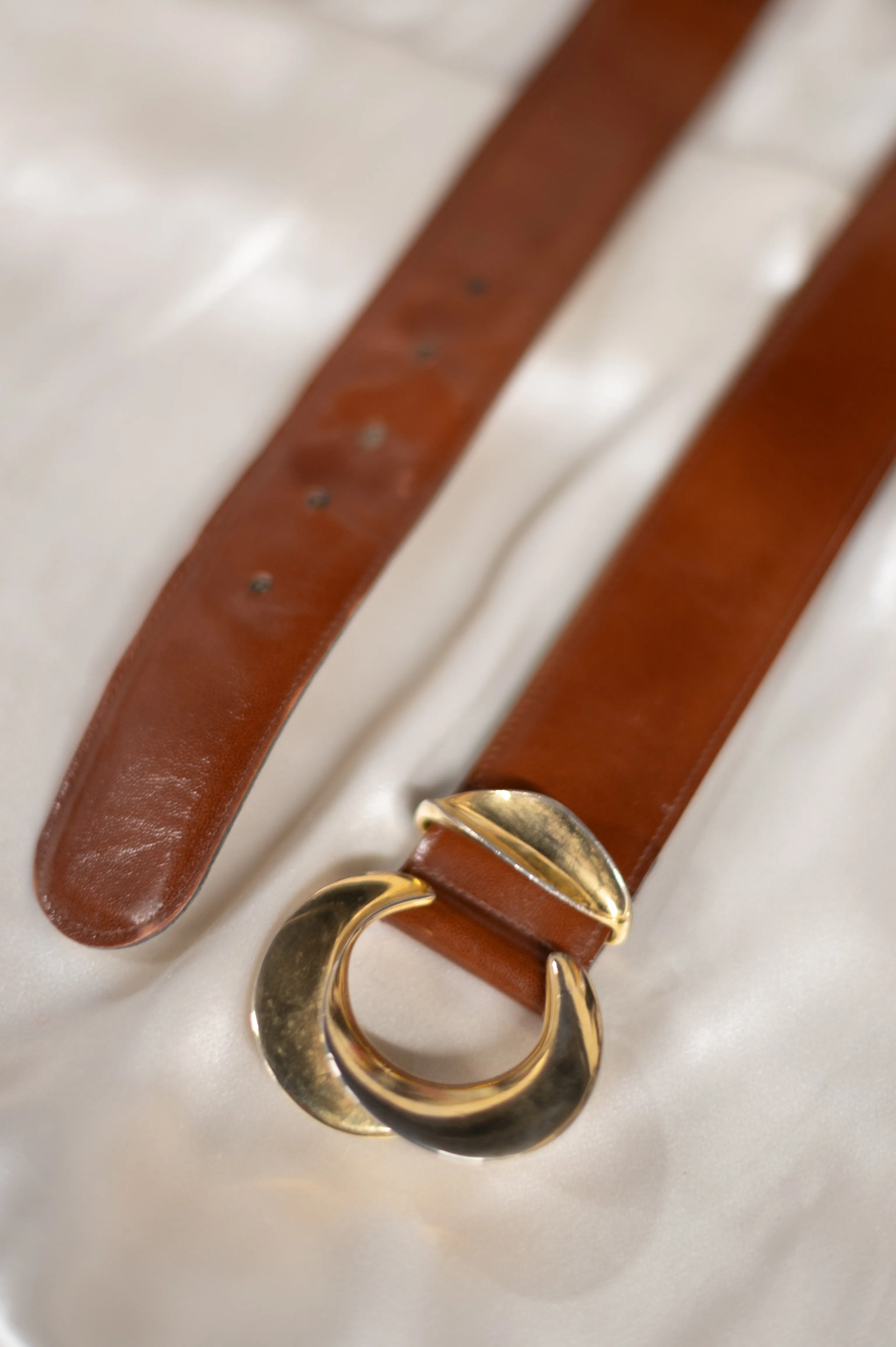 Vintage 80s Brown Belt