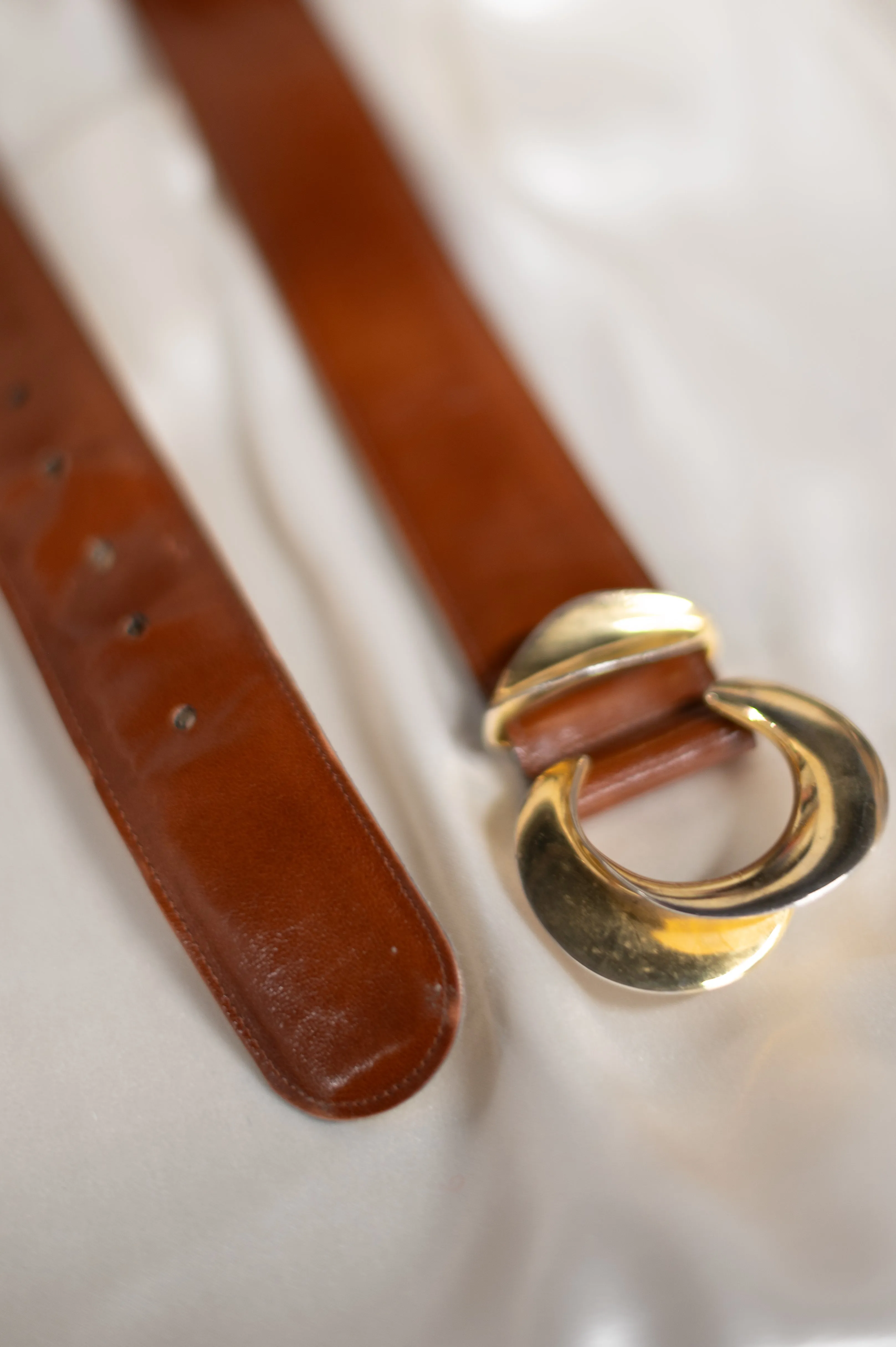 Vintage 80s Brown Belt