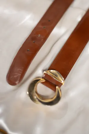 Vintage 80s Brown Belt