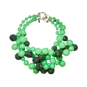 Vintage Kenneth Lane Green Statement Necklace