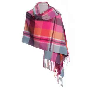 Winter Scarf Fringe Hot Pink