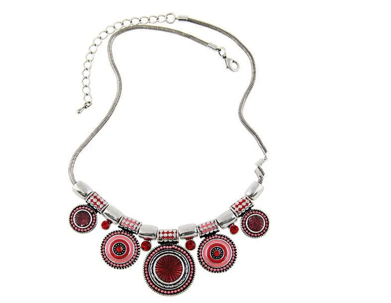 Women Choker Necklace Fashion Charms Rhinestones Chunky Statement Necklace Collares Jewelry
