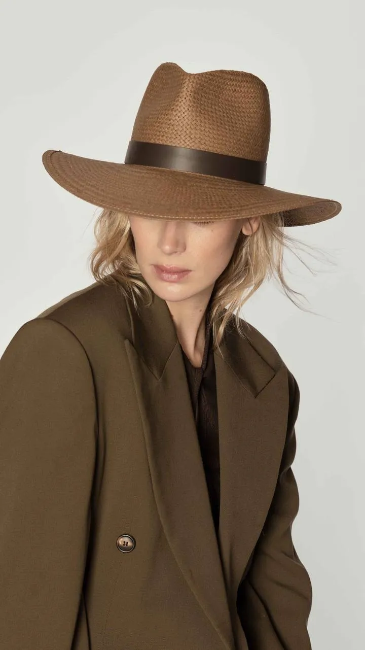 Zoe Hat in Brown